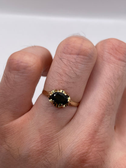 9ct gold tourmaline ring