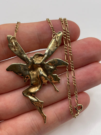 9ct gold fairy necklace