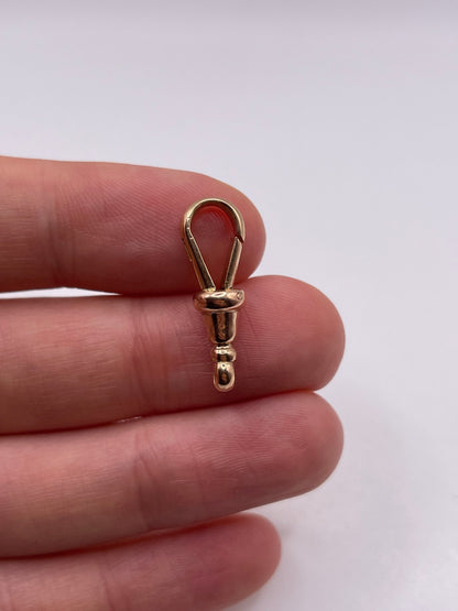 9ct rose gold dog clip 5