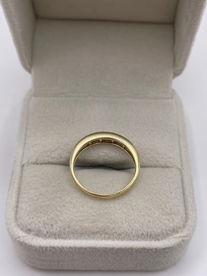 9ct gold 25 point diamond ring