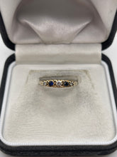 Load image into Gallery viewer, 9ct gold sapphire and diamond ring

