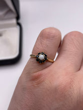 Load image into Gallery viewer, 9ct gold opal and sapphire ring
