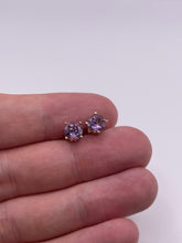 Load image into Gallery viewer, 9ct gold amethyst earrings
