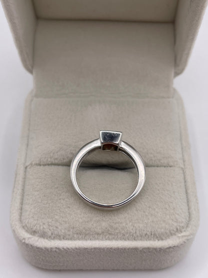 9ct white gold diamond cluster ring