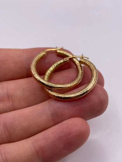9ct gold Creole earrings