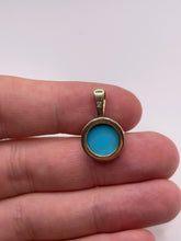 Load image into Gallery viewer, 9ct gold turquoise pendant
