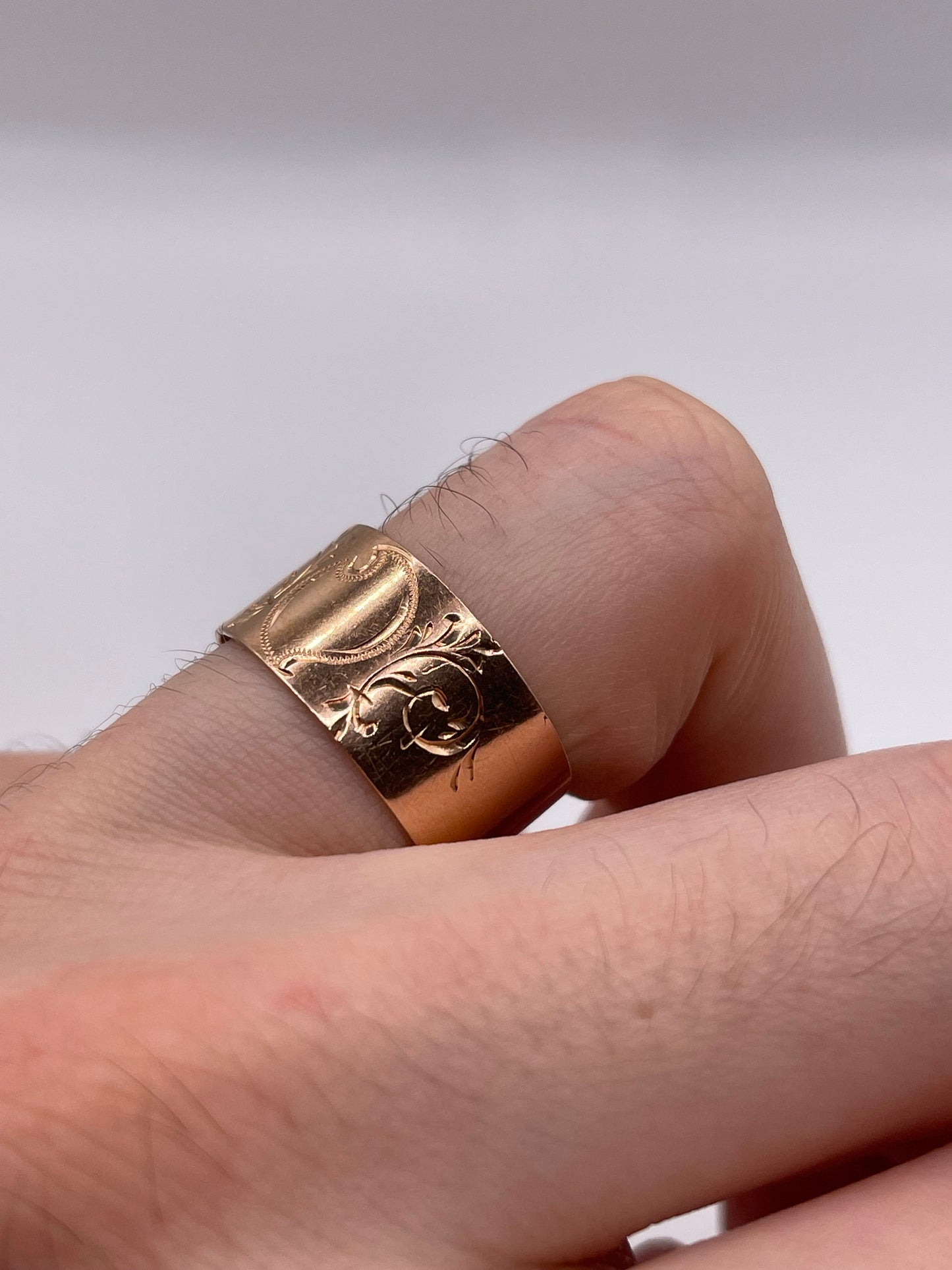 14ct rose gold band