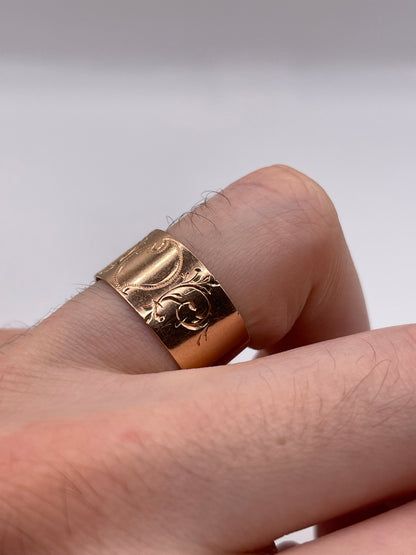 14ct rose gold band