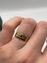 Load image into Gallery viewer, Antique 15ct gold ruby and pearl ring
