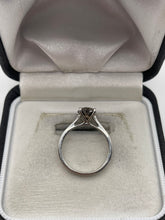 Load image into Gallery viewer, Platinum 2ct cognac diamond ring
