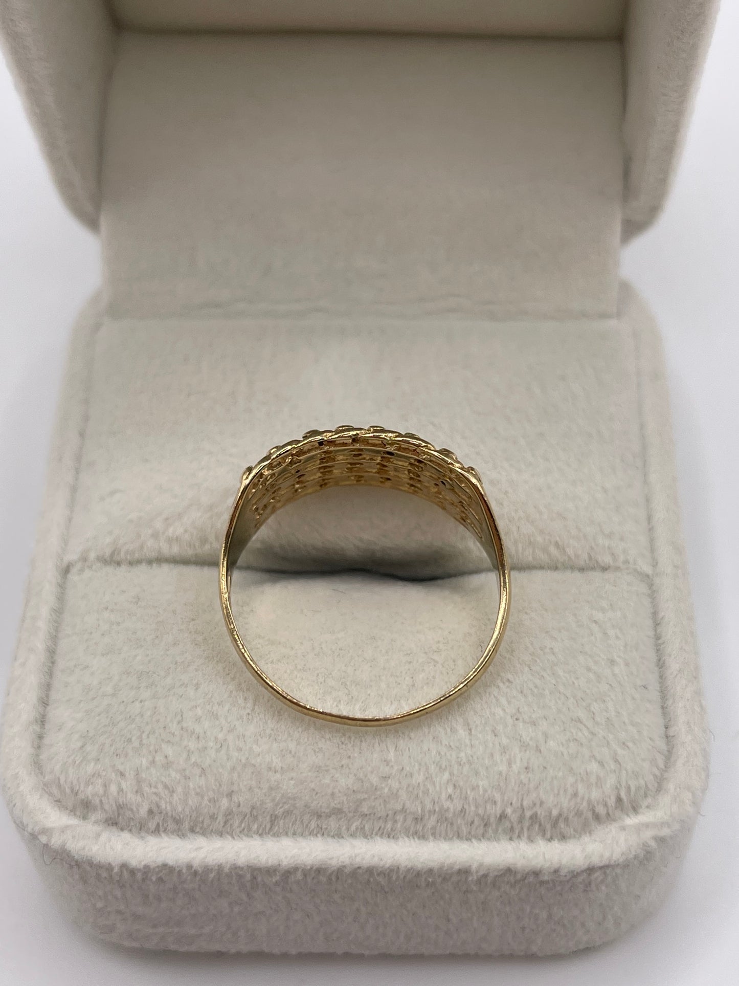 9ct gold keepers ring