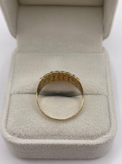 9ct gold keepers ring
