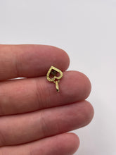 Load image into Gallery viewer, 9ct gold diamond heart pendant
