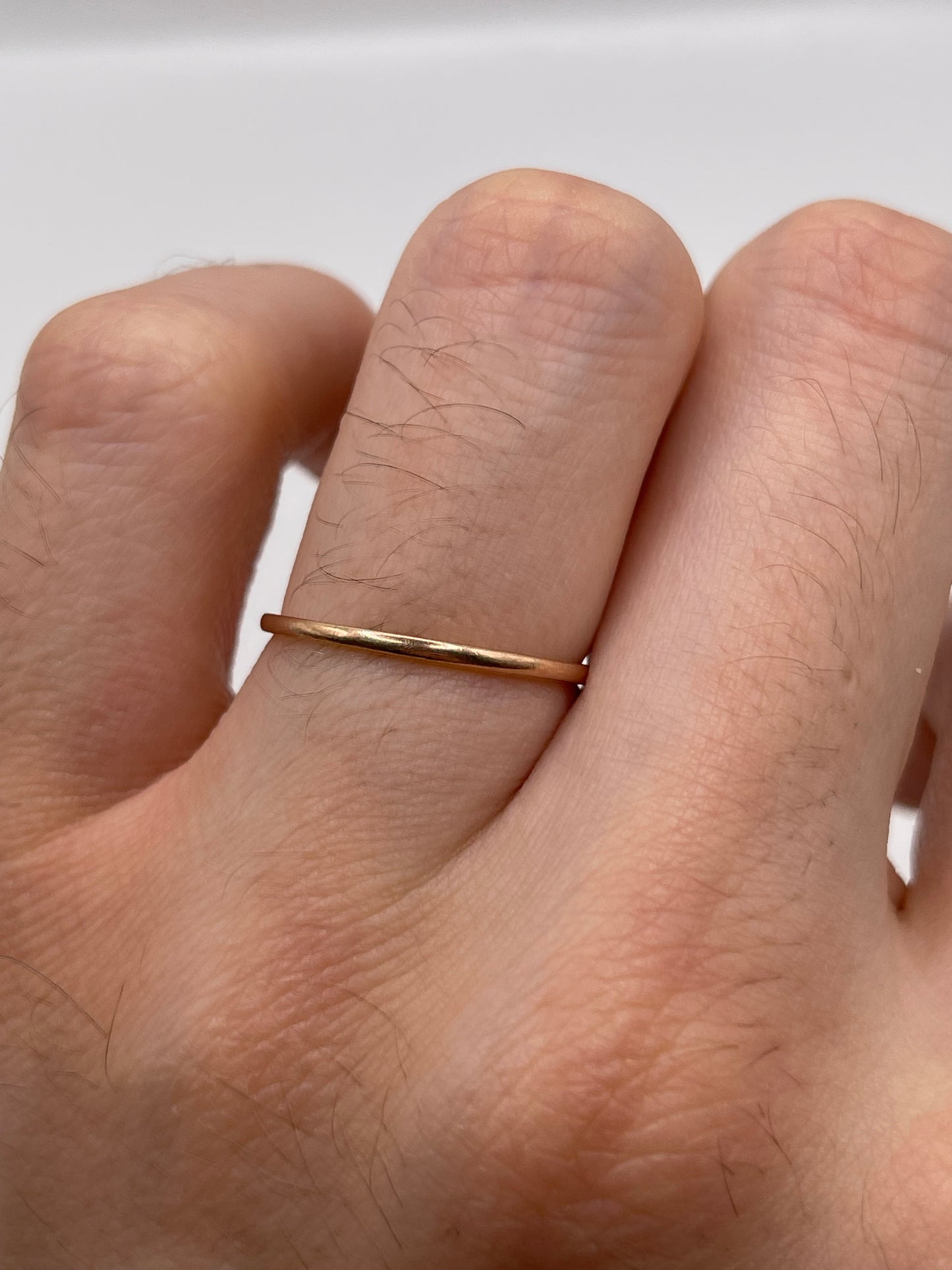 9ct rose gold band