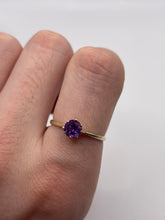 Load image into Gallery viewer, 9ct gold amethyst ring
