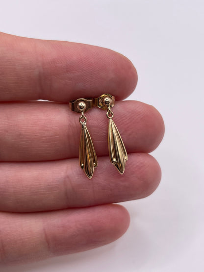 9ct gold earrings