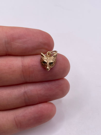 9ct gold fox charm