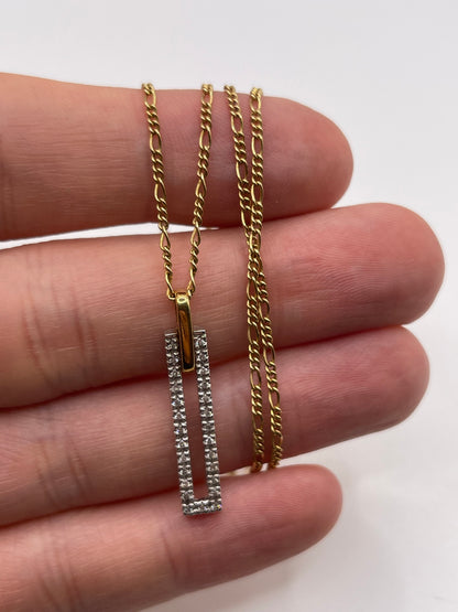 14ct gold diamond necklace