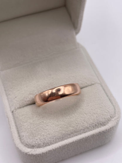 9ct rose gold band
