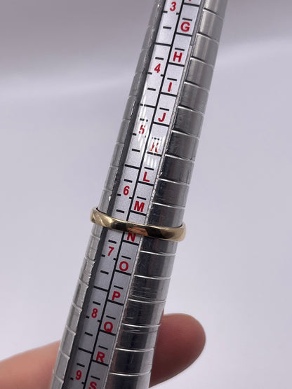 9ct gold amethyst gypsy ring