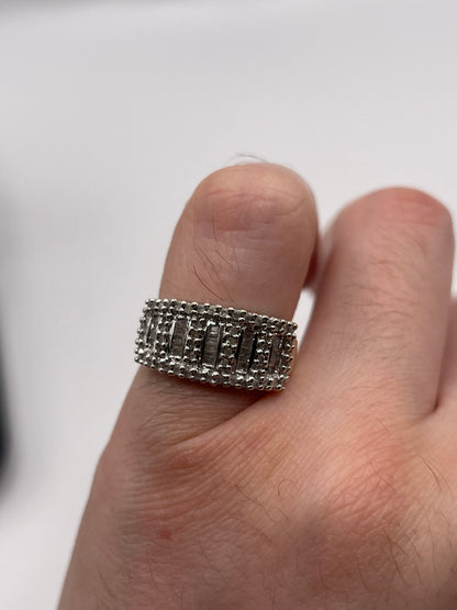 9ct gold diamond cluster ring