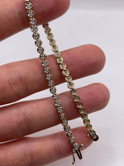 9ct gold diamond bracelet