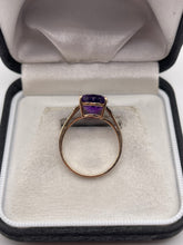 Load image into Gallery viewer, 9ct rose gold amethyst and diamond ring
