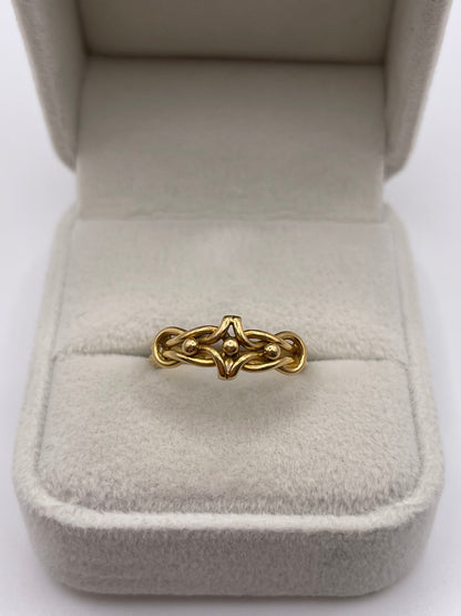 Antique 18ct gold knot ring