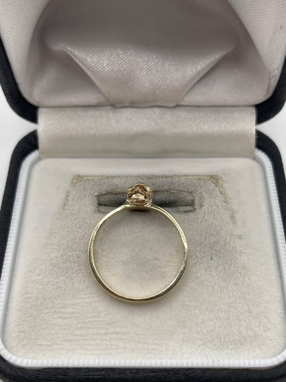9ct gold skull ring
