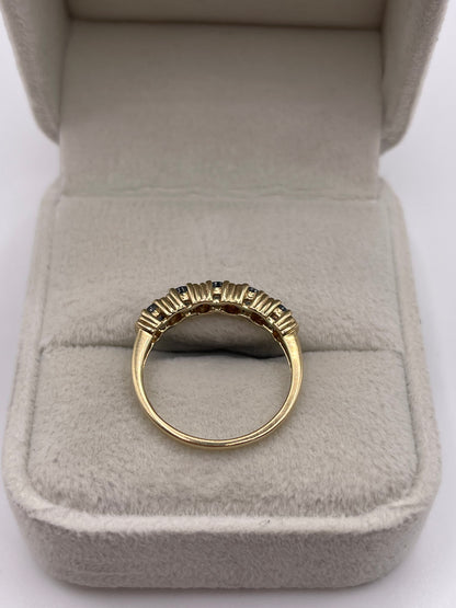 9ct gold sapphire ring