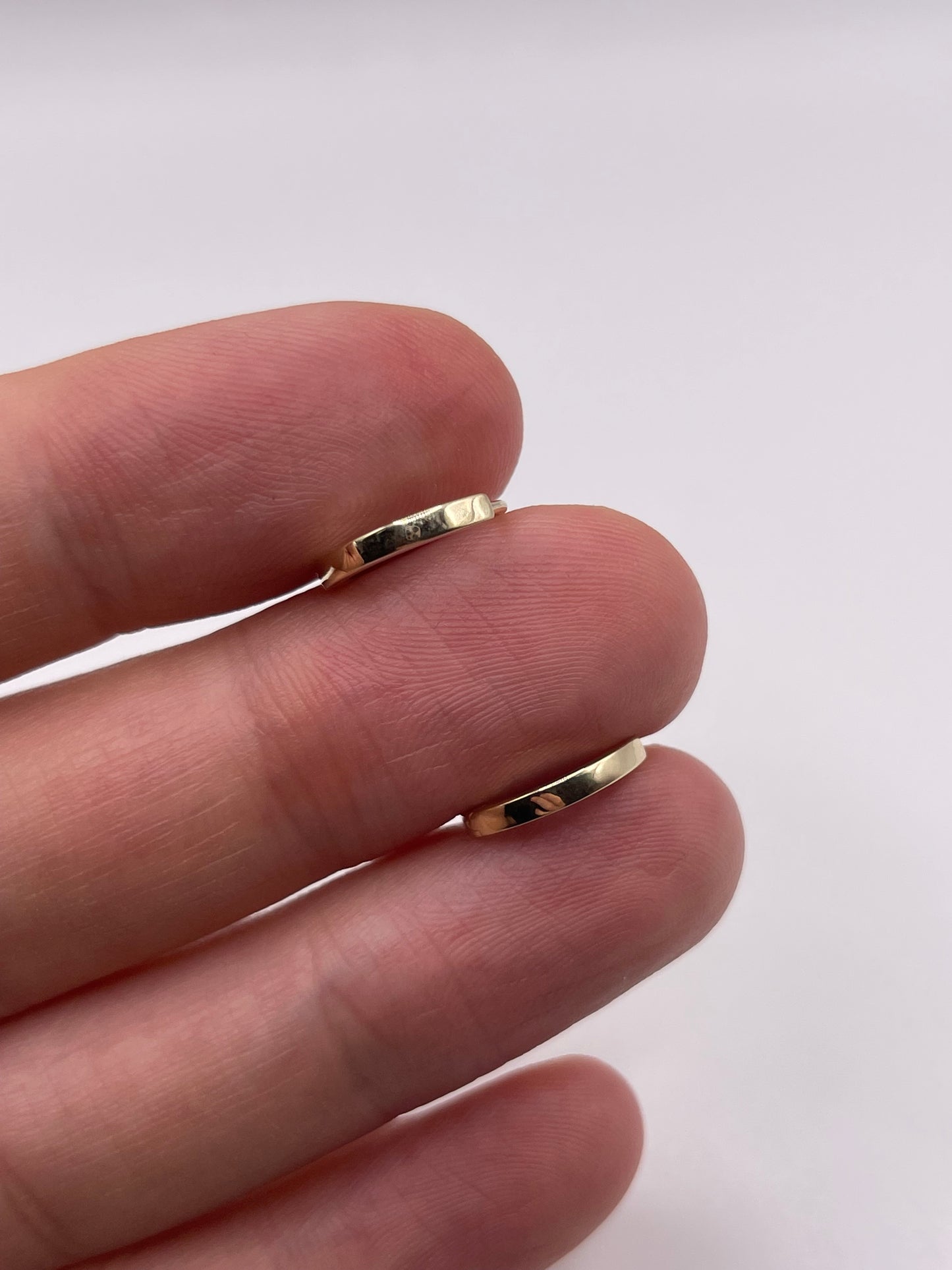 9ct gold huggie earrings