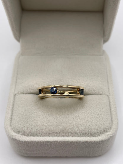 9ct gold sapphire ring