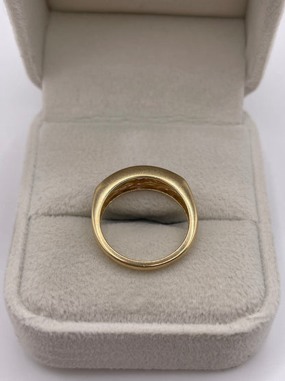 9ct gold pink sapphire and diamond ring
