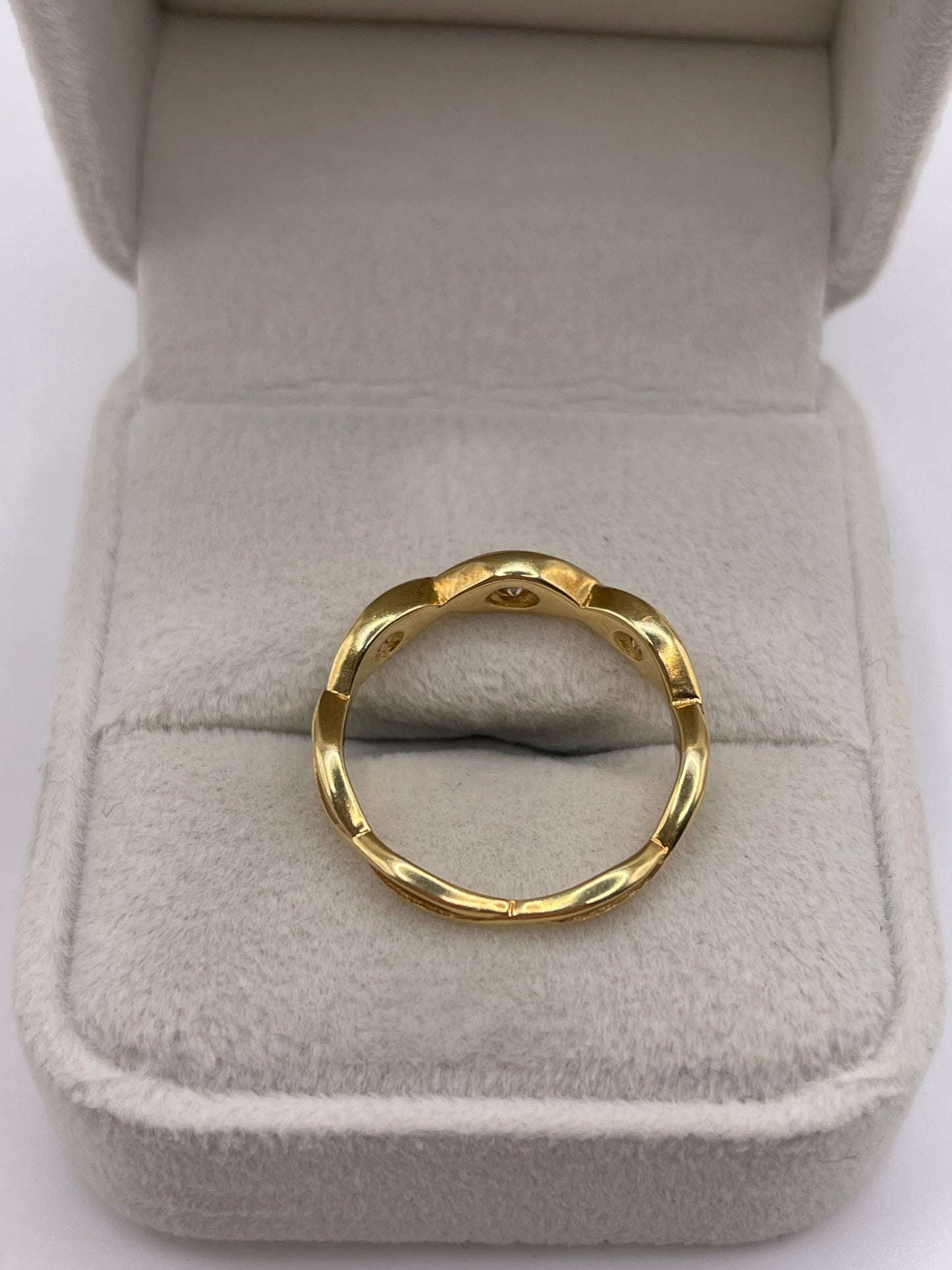 Clogau 18ct gold diamond ring