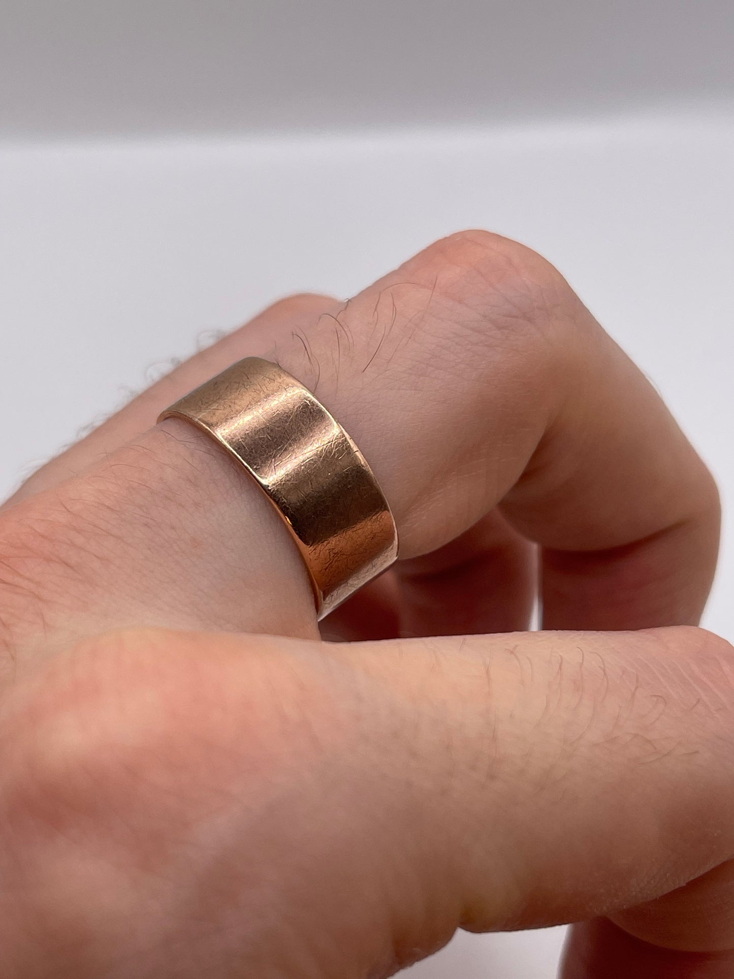 9ct rose gold band