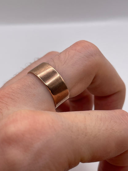 9ct rose gold band