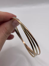 Load image into Gallery viewer, 9ct tri gold bangle
