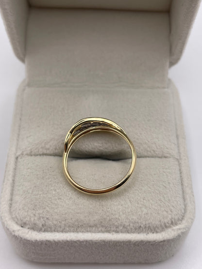 9ct gold diamond ring