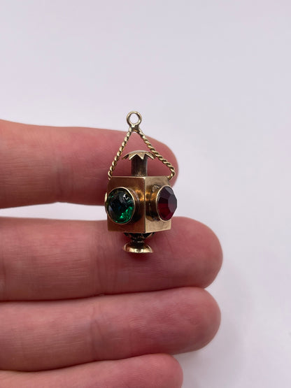 9ct gold lantern charm