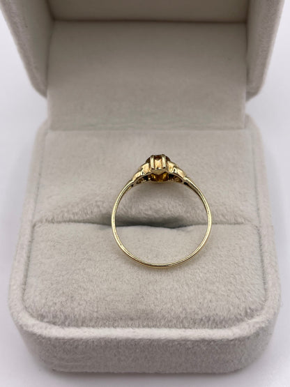 9ct gold citrine ring