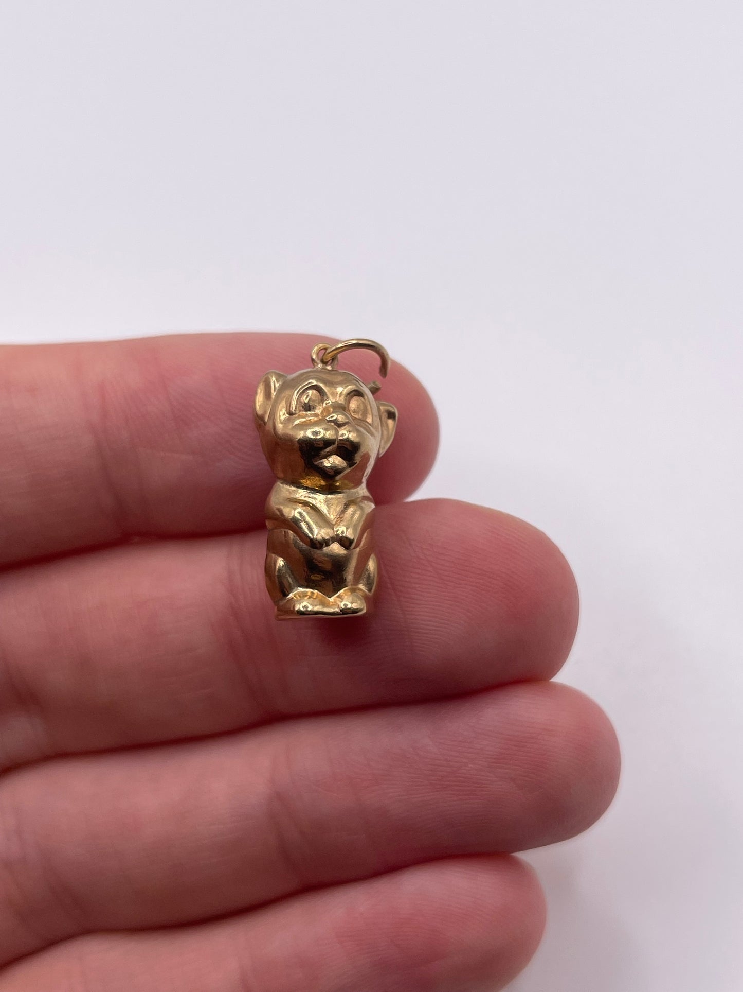 9ct gold dog charm