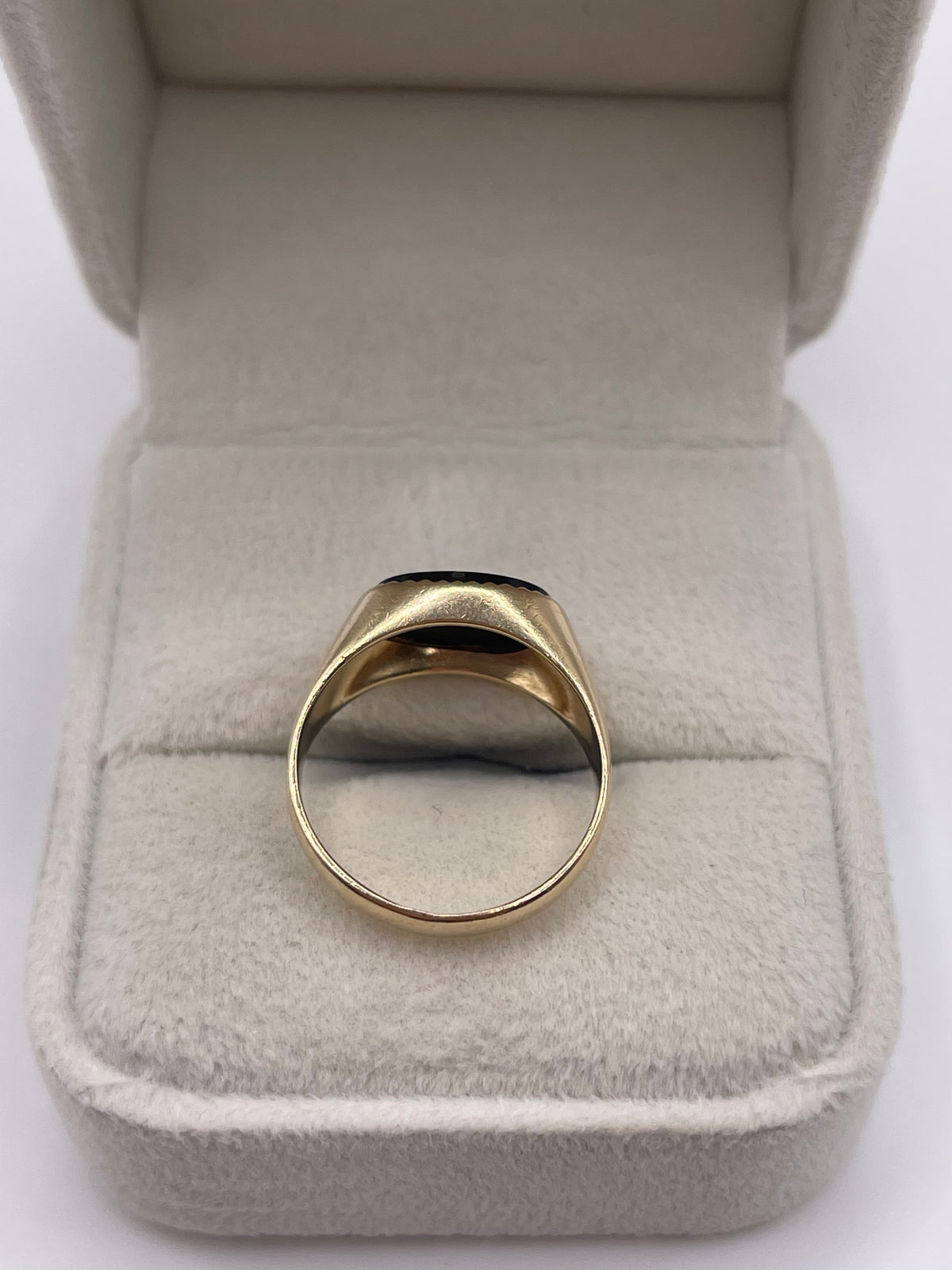 9ct gold onyx signet ring