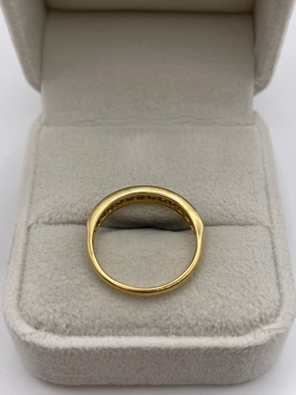18ct gold 50 point diamond ring