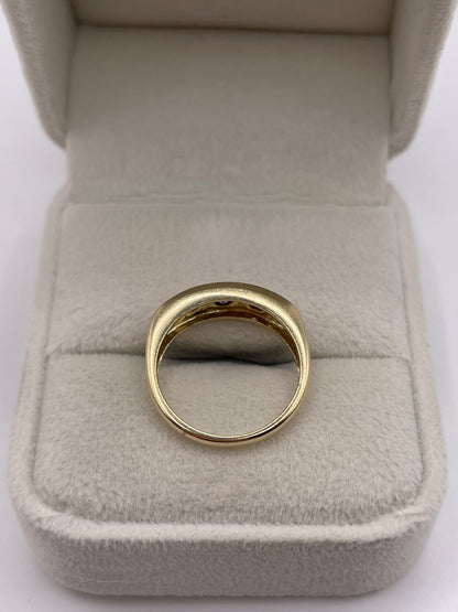 9ct gold pink sapphire and diamond ring