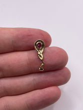 Load image into Gallery viewer, 9ct gold ruby and diamond pendant
