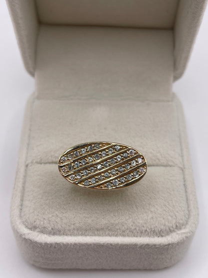 9ct gold alexandrite and diamond ring