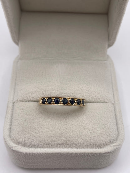 9ct gold sapphire ring