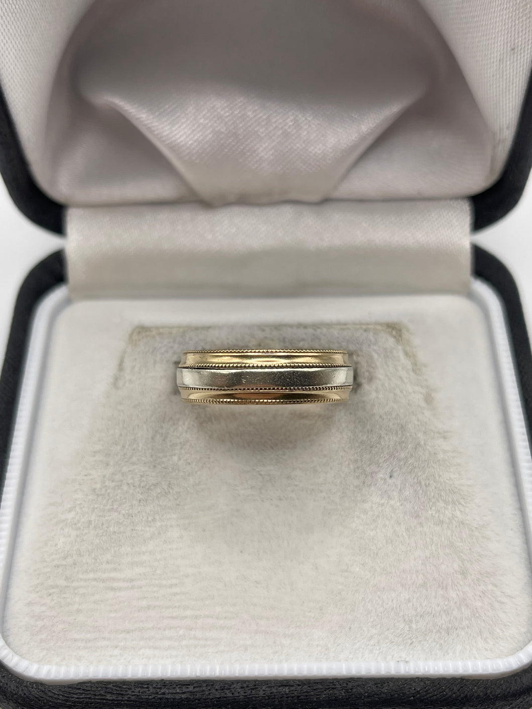 9ct two tone gold band