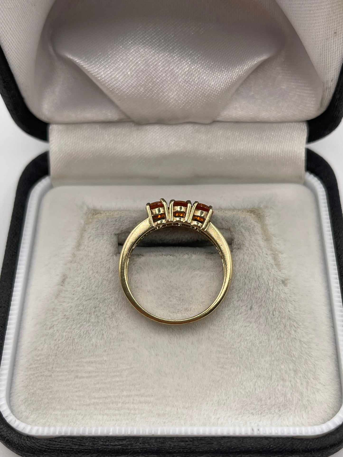 9ct gold fire opal ring