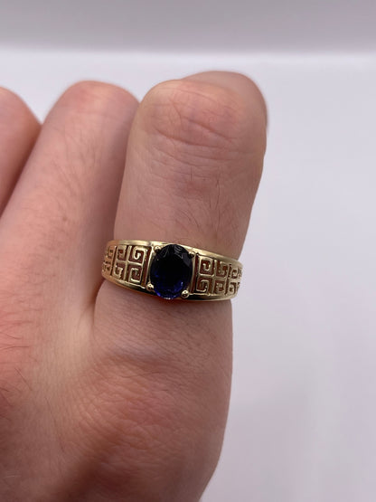 9ct gold iolite ring
